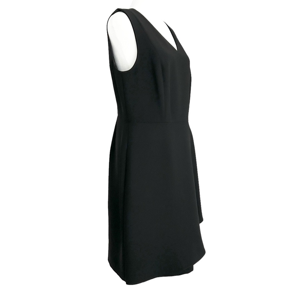 Talbots Black Sleeveless Ruffle Sheath Dress (10) - Picture 3 of 16